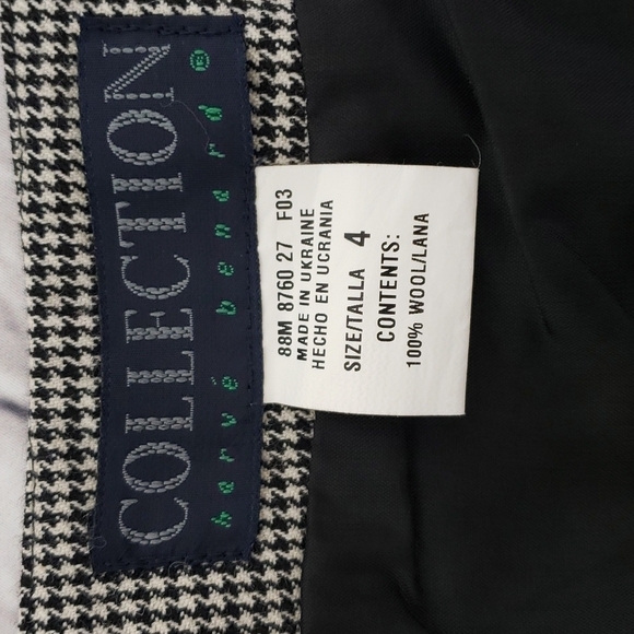 Harve Benard Collection Kilt 100% Wool Black & White Houndstooth 28" Waist EUC - Picture 5 of 11